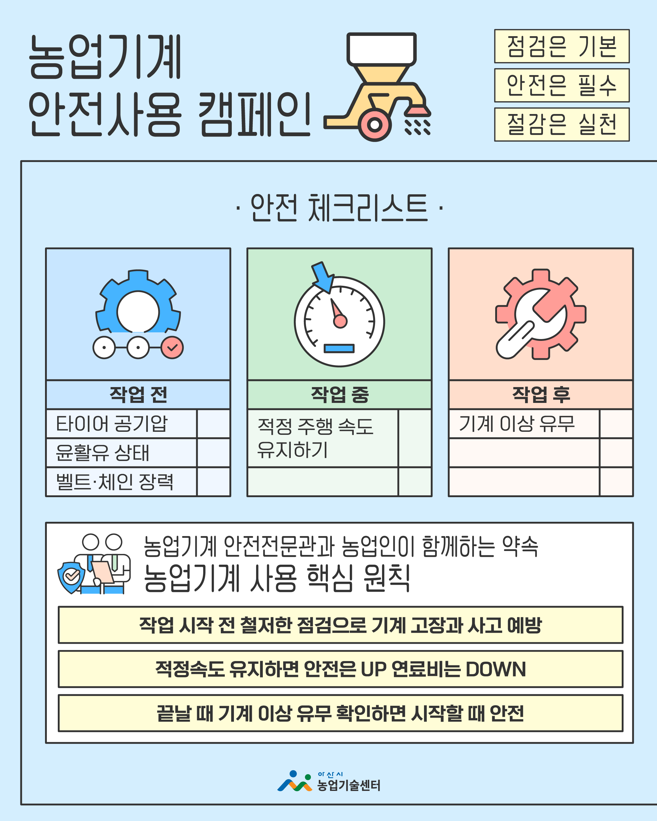 농업기계 안전사용 캠페인 [안전 체크리스트]